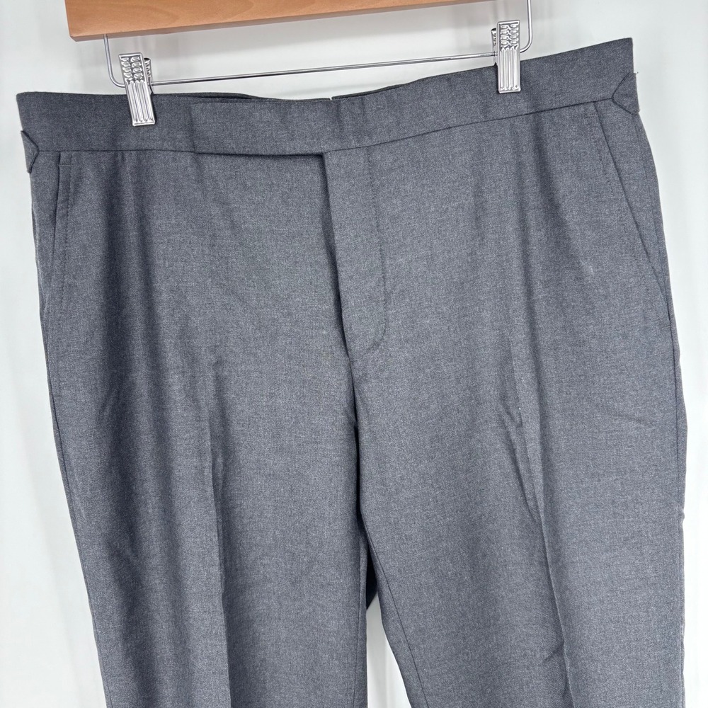 Polo Ralph Lauren Traveller Dress Pants Men 36x29 (Tag 38) Gray Wool Side Adjust